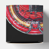 Rock & Roll Juke Box Retro Cube Favor Box Geschenkschachtel (Oben)