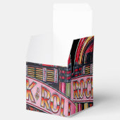 Rock & Roll Juke Box Retro Cube Favor Box Geschenkschachtel (Geöffnet)