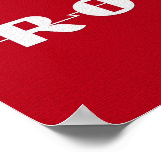 Rock & Roll Jukebox 36 x 24 Poster (Ecke)