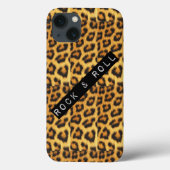 Rock & Roll Leopard Print Cell Phone Case (Rückseite)