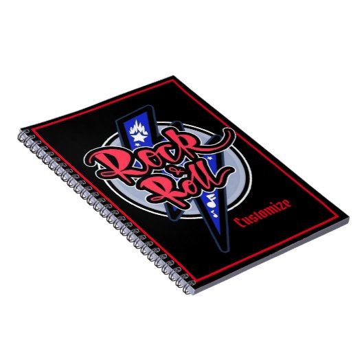 Rock & Roll Lightning Notizblock (Rechte Seite)