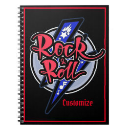 Rock & Roll Lightning Notizblock