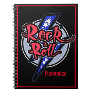 Rock & Roll Lightning Notizblock