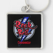 Rock & Roll Lightning Schlüsselanhänger (Vorne)