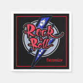 Rock & Roll Lightning Serviette (Vorderseite)