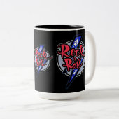 Rock & Roll Lightning Zweifarbige Tasse (VorderseiteRechts)