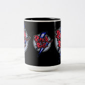 Rock & Roll Lightning Zweifarbige Tasse (Mittel)