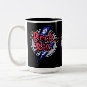Rock & Roll Lightning Zweifarbige Tasse (Links)