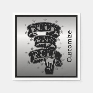 Rock & Roll-Logo Napkins 2 Serviette