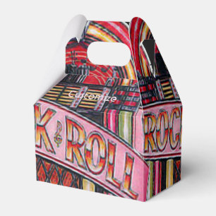 Rock & Roll Musikbox Retro Geschenkbox Geschenkschachtel