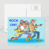 ROCK & ROLL POST CARDS FOR ROCKERS POSTKARTE (Vorne/Hinten)