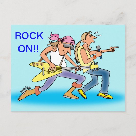 ROCK & ROLL POST CARDS FOR ROCKERS POSTKARTE (Vorderseite)