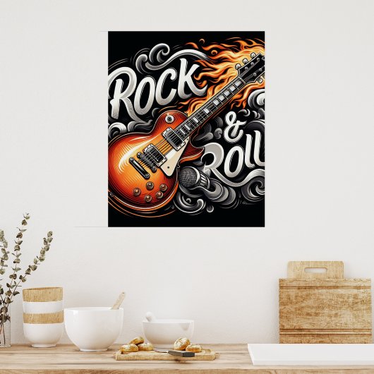 Rock & Roll Poster (Küche)