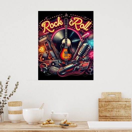 Rock & Roll Poster (Küche)