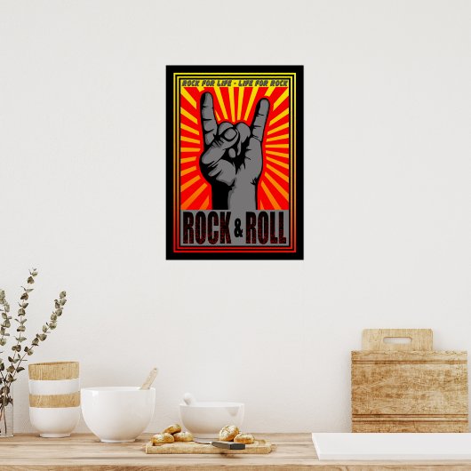 Rock & Roll Poster (Küche)