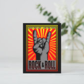 Rock & Roll Postkarte (Stehend Vorderseite)