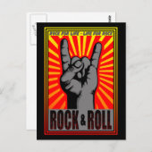 Rock & Roll Postkarte (Vorne/Hinten)