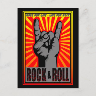Rock & Roll Postkarte