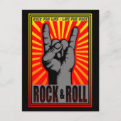 Rock & Roll Postkarte (Vorderseite)