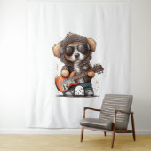 Rock Roll Puppy Dog (sechs) Wandteppich (Beispiel)