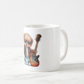 Rock Roll Puppy Dog (Zwei) Kaffeetasse (VorderseiteRechts)