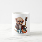 Rock Roll Puppy Dog (Zwei) Kaffeetasse (Mittel)