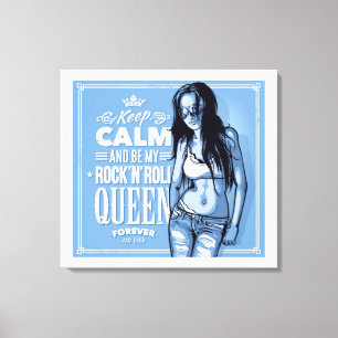 Rock & Roll Queen Stretched Canvas Print Leinwanddruck