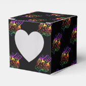Rock & Roll Rainbow Music Pattern Box Herz-Farm-Bo Geschenkschachtel (Vorderseite)