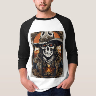 "Rock & Roll Rebellion Skull T - Shirt" T-Shirt