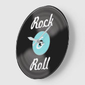 Rock & Roll Record Clock Große Wanduhr (Winkel)