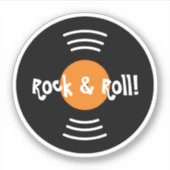 Rock & Roll Record - Vinyl-Aufkleber Aufkleber (Vorderseite)