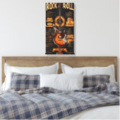 Rock & Roll Reverie: Electric Night Menu Leinwanddruck (Insitu (Schlafzimmer))