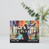Rock & Roll Revolution Postkarte (Stehend Vorderseite)