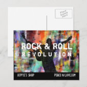 Rock & Roll Revolution Postkarte (Vorne/Hinten)