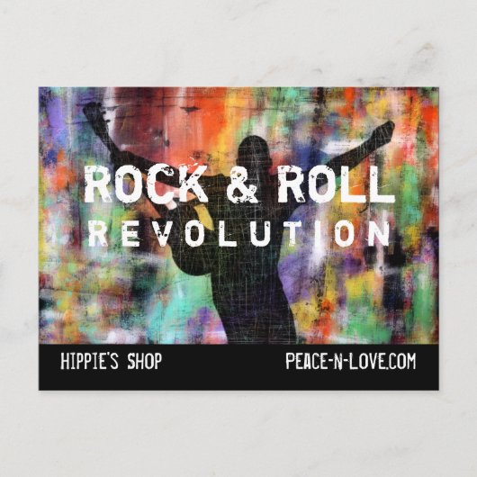 Rock & Roll Revolution Postkarte (Vorderseite)