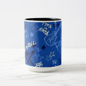 Rock & Roll Rock Star Blue Coffee Tasse (Mittel)