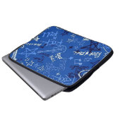 Rock & Roll Rock Star Blue Notebook-Sieb Laptopschutzhülle (Vorne Knopf)