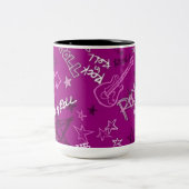 Rock & Roll Rock Star Pink Tasse (Mittel)