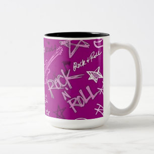 Rock & Roll Rock Star Pink Tasse