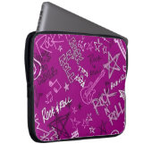 Rock & Roll Rock Star Rock Pink Notebook-Sieb Laptopschutzhülle (Vorne Rechts)