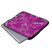 Rock & Roll Rock Star Rock Pink Notebook-Sieb Laptopschutzhülle (Vorne Knopf)