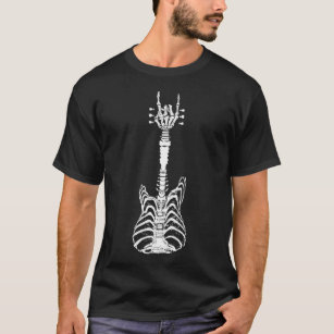Rock & Roll Skeleton Gitarre Lover Geschenk T-Shirt