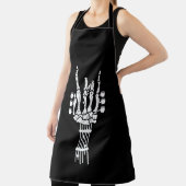 Rock & Roll Skeleton Gitarre MuAll-over Print Schü Schürze (InSitu)