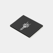 Rock & Roll Skeleton Gitarrenmusik Lover Post-it Klebezettel (angewinkelt)