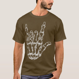 Rock & Roll Skeleton Gitarrenmusik Lover Rockstar1 T-Shirt