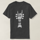 Rock & Roll Skeleton Gitarrenmusik Lover Rockstar T-Shirt (Design vorne)