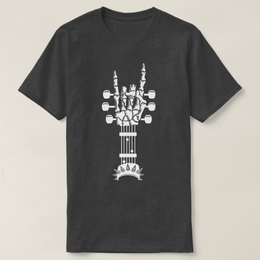Rock & Roll Skeleton Gitarrenmusik Lover Rockstar T-Shirt (Design vorne)