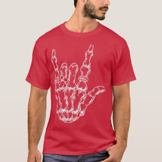 Rock & Roll Skeleton Gitarrenmusik Lover Rockstar  T-Shirt
