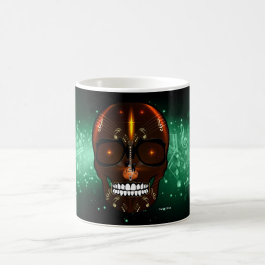 Rock & Roll Skeleton Tasse (Mittel)