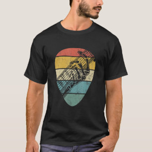 Rock & Roll Skeleton Vintag Funny Guitar Player m T-Shirt